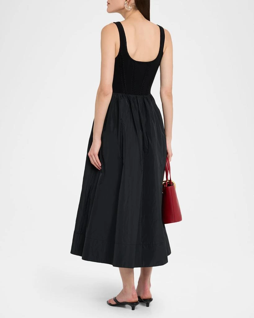 Cinq a Sept Martay Crochet Corset Midi Dress 3