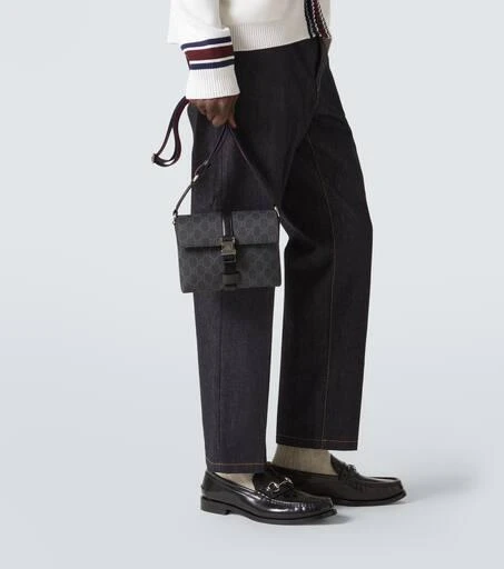 Gucci GG Mini leather-trimmed crossbody bag 3