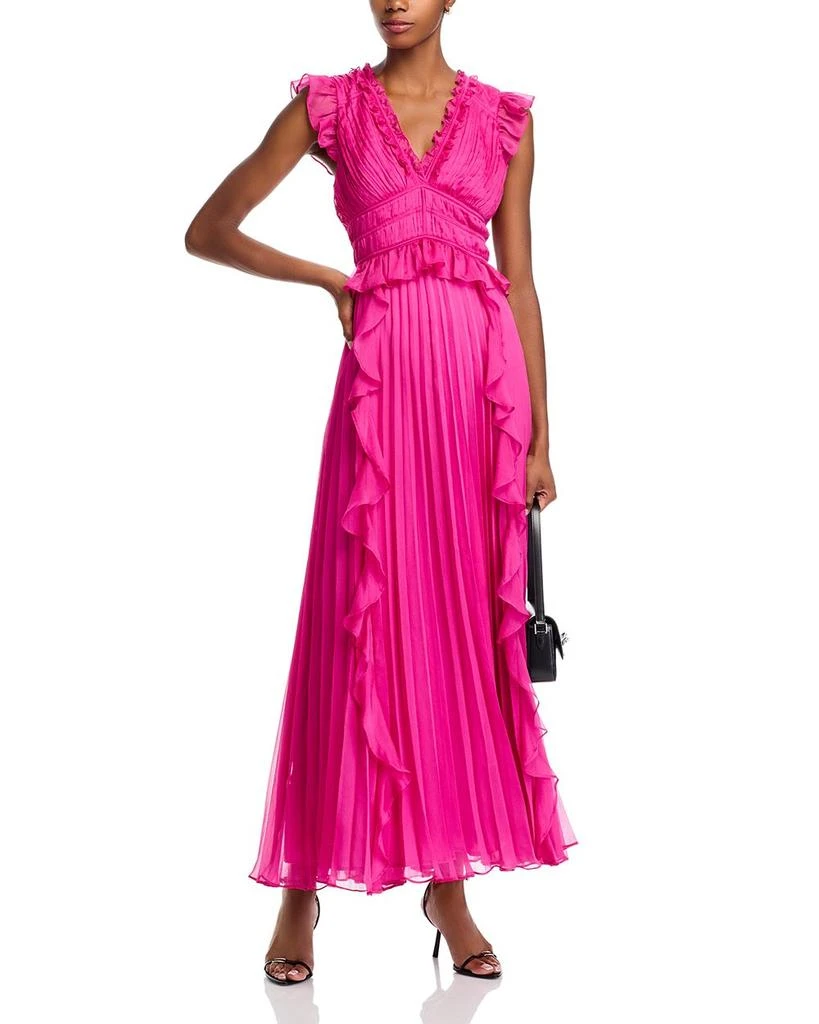 AQUA Flutter Maxi Dress - Exclusive 1