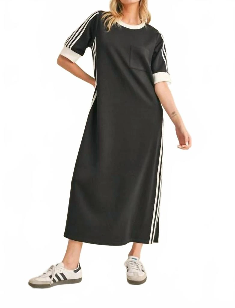 Jodifl Sporty Chic Casual Maxi Dress In Black - Dresses & Skirts -  BeyondStyle