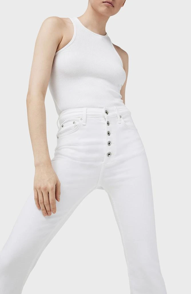 Rag & Bone Casey Exposed Button High Waist Ankle Flare Jeans 4