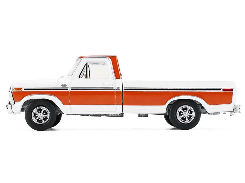 Greenlight 1977 Ford F-150 Ranger XLT Pickup Truck Orange and White "All Terrain" Series 17 1/64 Diecast Model Car by 2