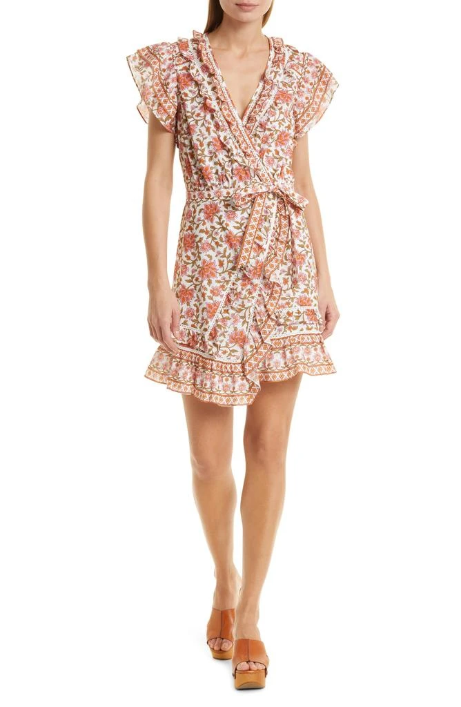 VERONICA BEARD Mikhail Floral Wrap Dress 1