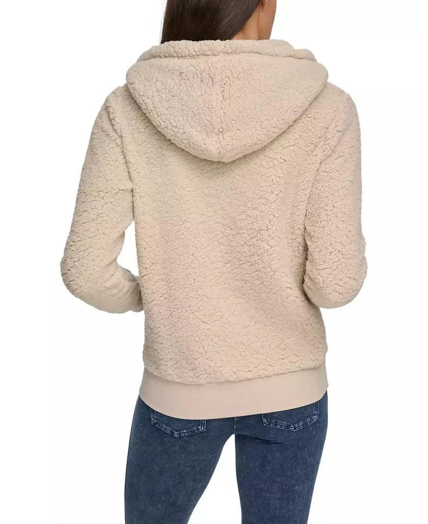 Marc New York by Andrew Marc Women's Faux Fur Zip Up Hoodie Jacket 2