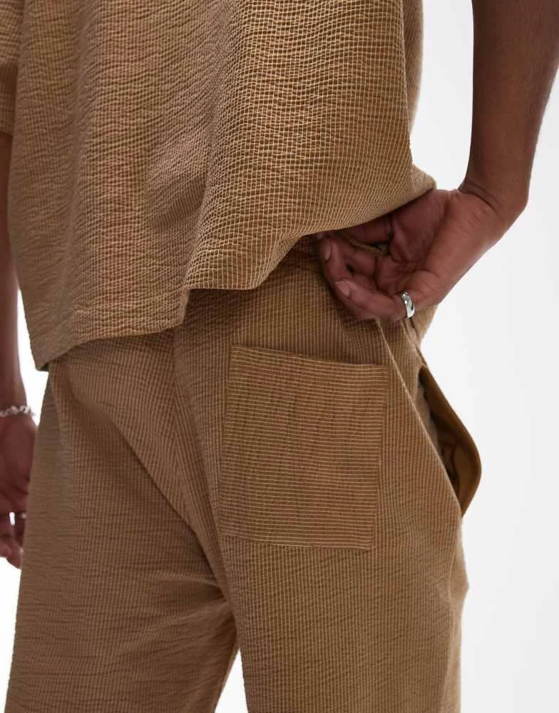 Brown Topman Striped Pants Topman Pants Mens Size 36R Tan Brown - Main Image