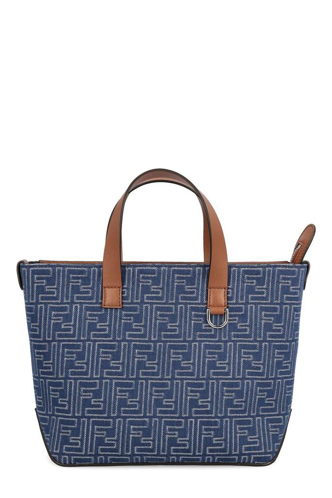 Fendi Fendi Roll FF Jacquard Small Tote Bag - Tote Bags