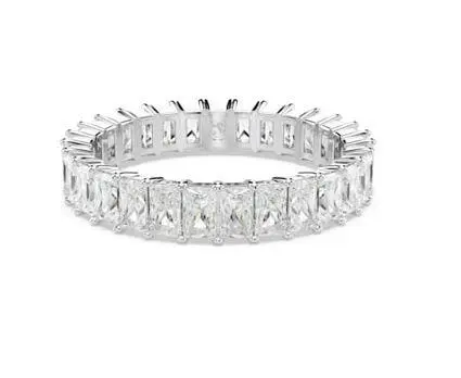 Swarovski Swarovski Ladies Baguette Cut Matrix Ring, Size 55