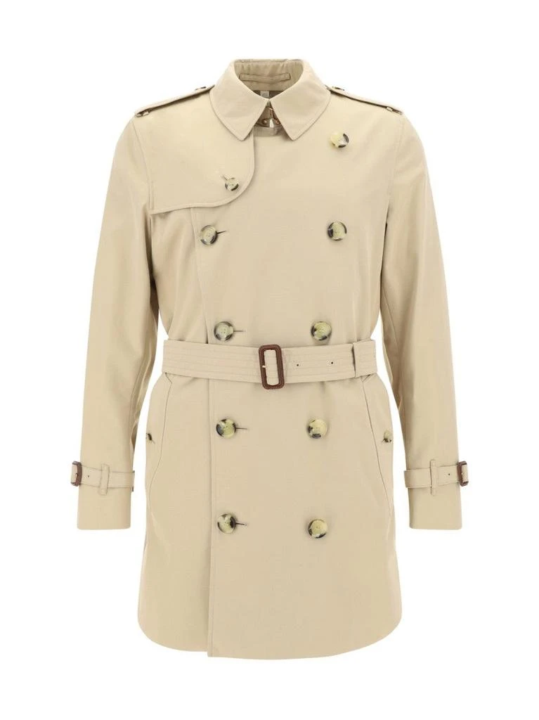 Burberry Double-Breasted Trench Coat with Structured Collar