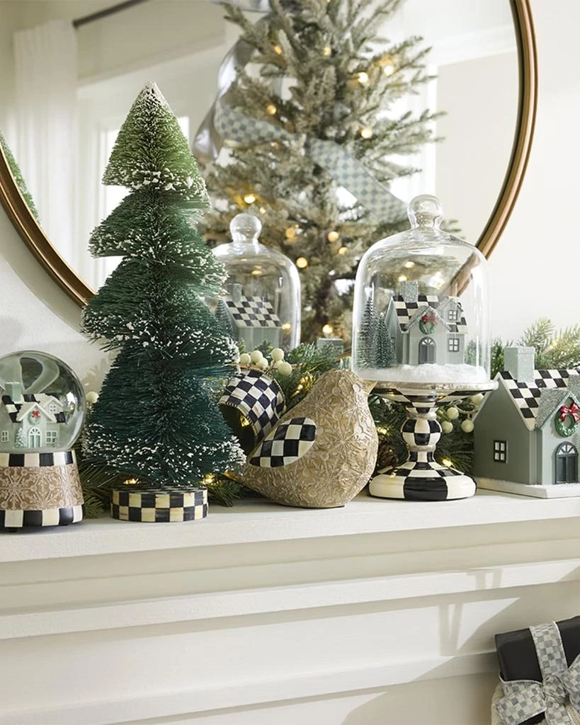 MacKenzie-Childs Farmhouse Holiday Bottle Brush Trees, Set of 3 3