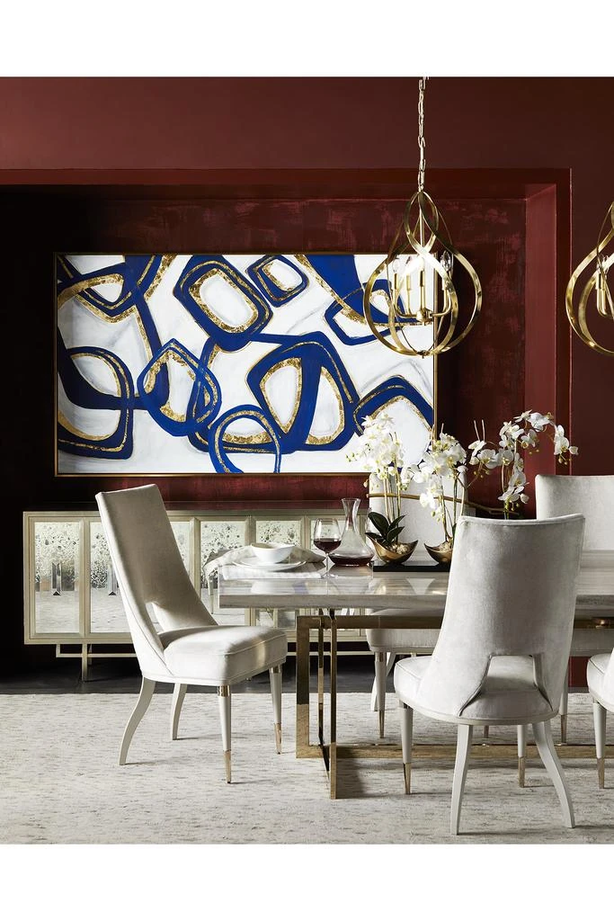 John Richard Ribbons of Brass Swirls Chandelier 3