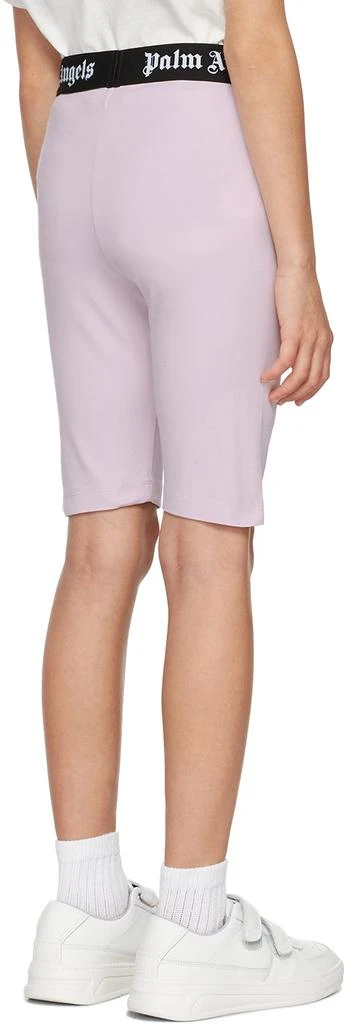 Palm Angels Kids Pink Logo Cycling Shorts 4
