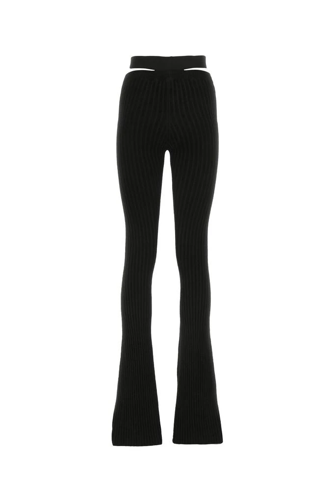 Andrea Adamo Black stretch viscose pant 1