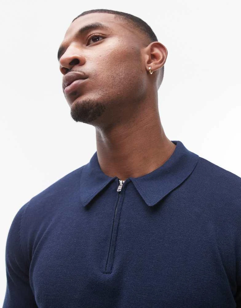 Topman Topman essential polo in navy 4