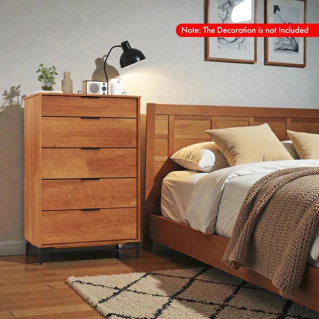 Hivvago Multi-Functional 5-Drawer Chest for Home Organization 2