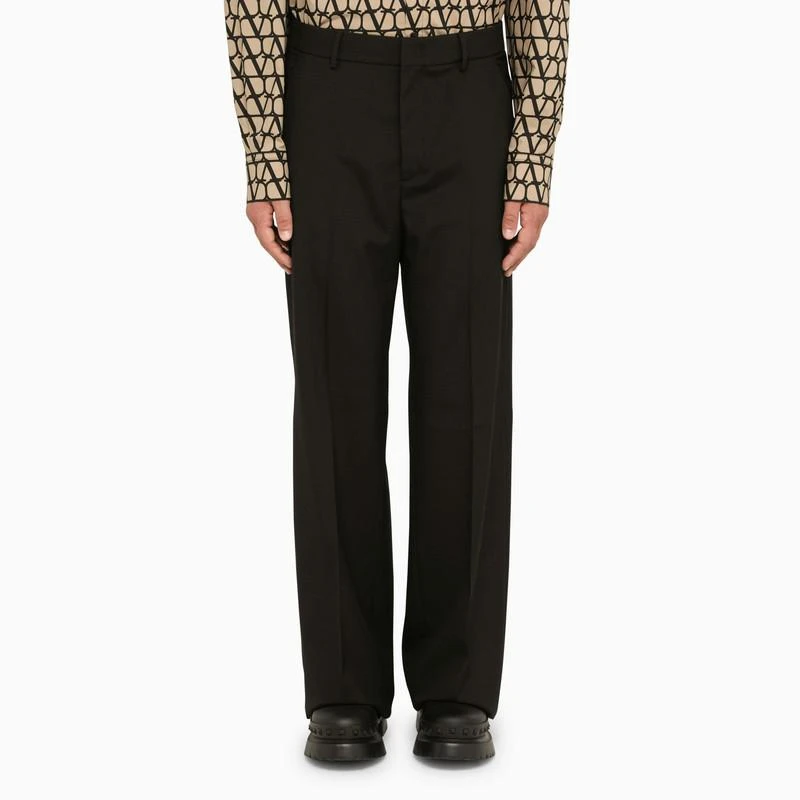 Valentino Regular black wool trousers 1