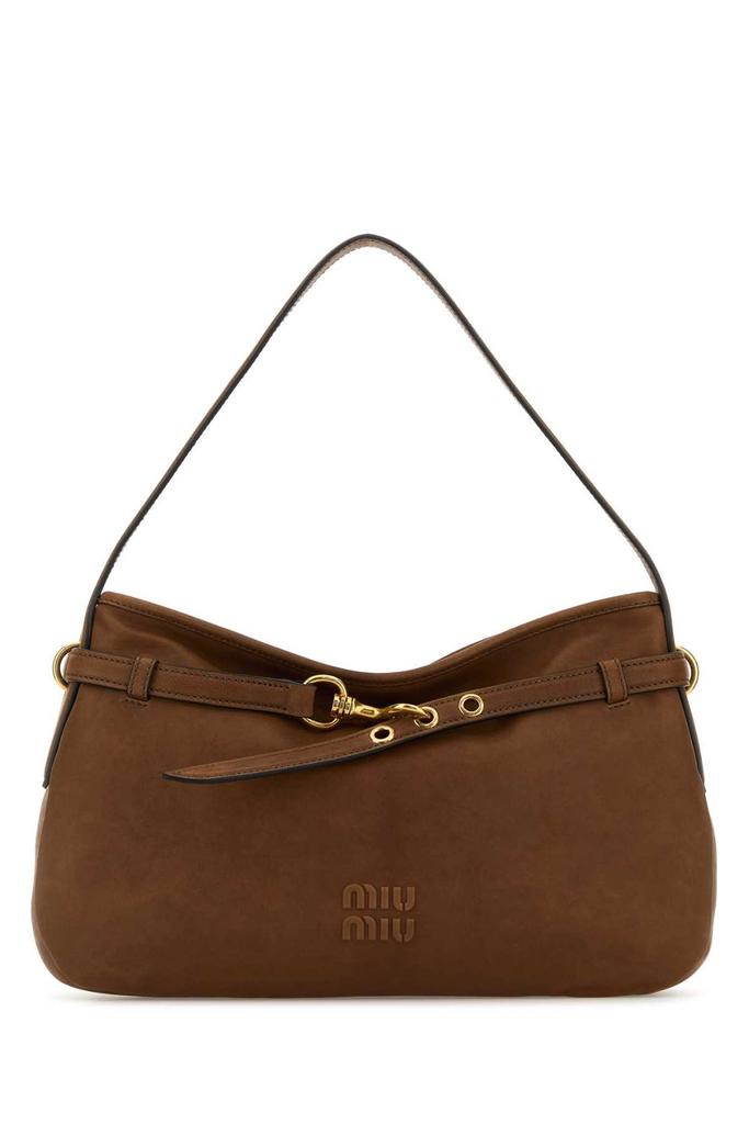 【関税&送料込】Miu Miu Brown Raffia Shoulder Bag Miu Miu Brown raffia shoulder bag - Bags - BeyondStyle