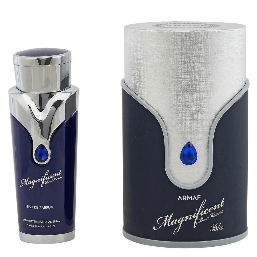 Armaf Men's Magnificent Blue EDP Spray 3.38 oz Fragrances 6294015138306 1