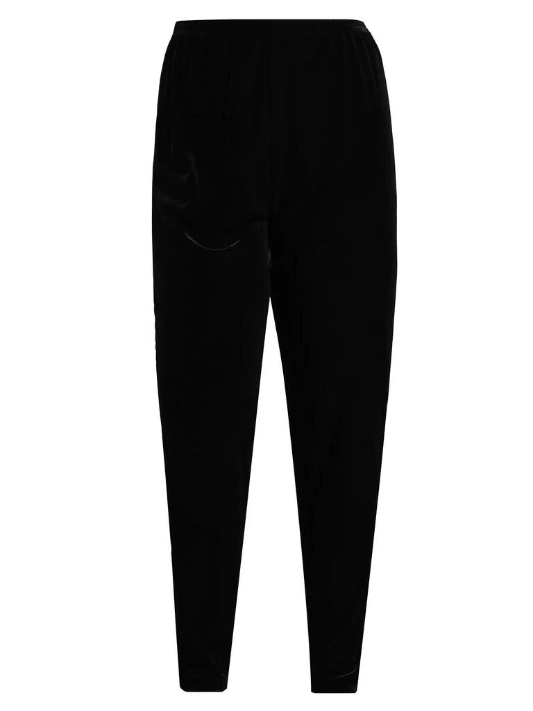 Caroline Rose Stretch Velvet Leggings 1
