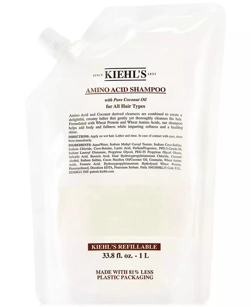 Kiehl's Since 1851 Amino Acid Shampoo Refill, 33.8-oz. 1