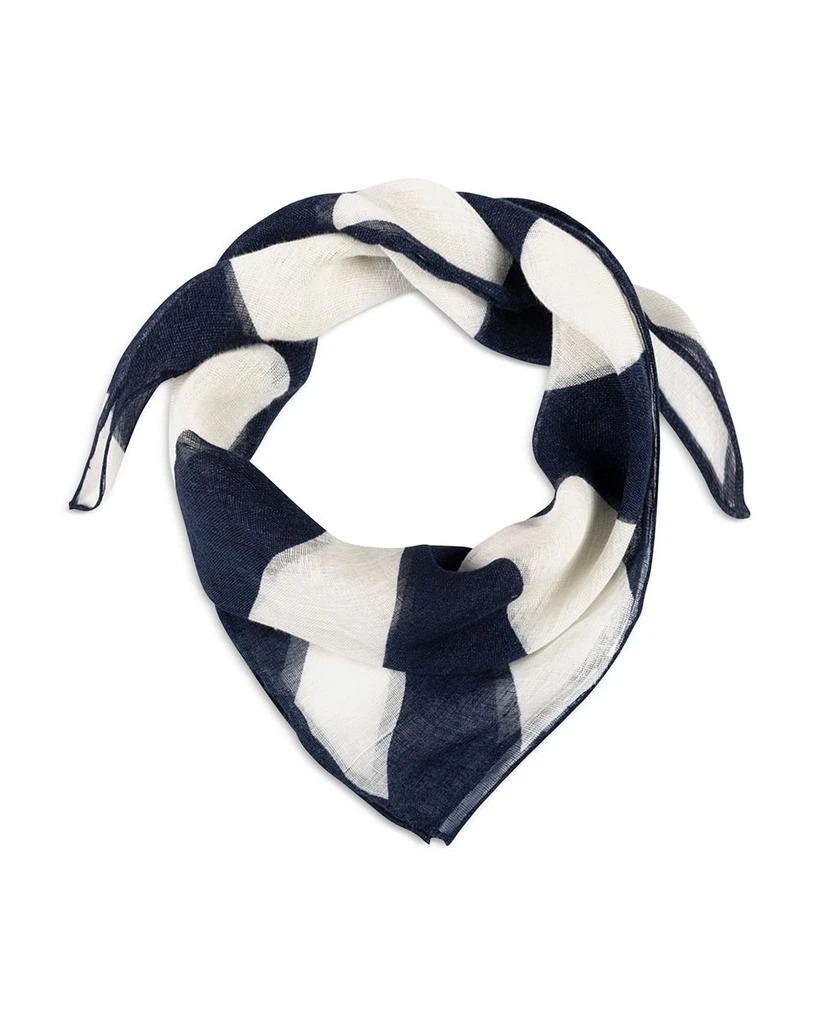 Ralph Lauren Rugby Stripe Square Linen Scarf 2