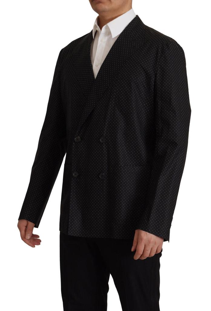 Dolce & Gabbana Dolce & Gabbana Black Polka Dotted Cotton Blazer Jacket