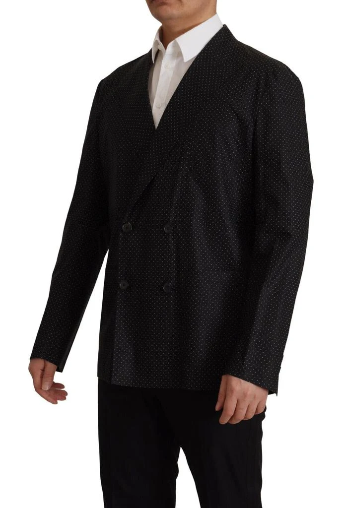 Dolce & Gabbana Dolce & Gabbana Black Polka Dotted Cotton Blazer Jacket 2