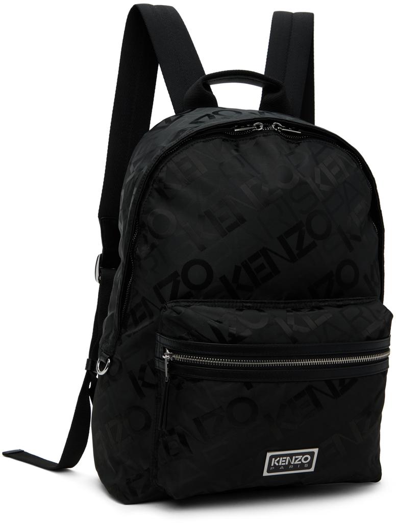 Shop Black Kenzo Paris 'KENZOGRAM' Backpack on Sale at