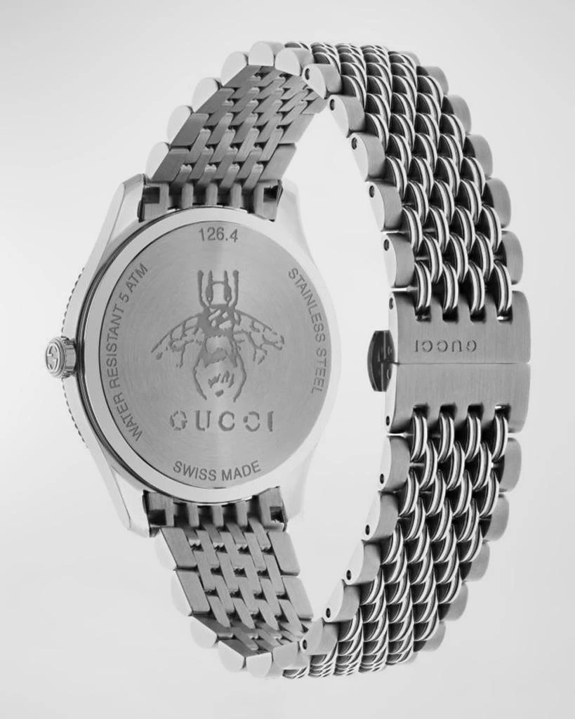 Gucci 36mm G-Timeless Bee Watch with Bracelet Strap, Silver 3