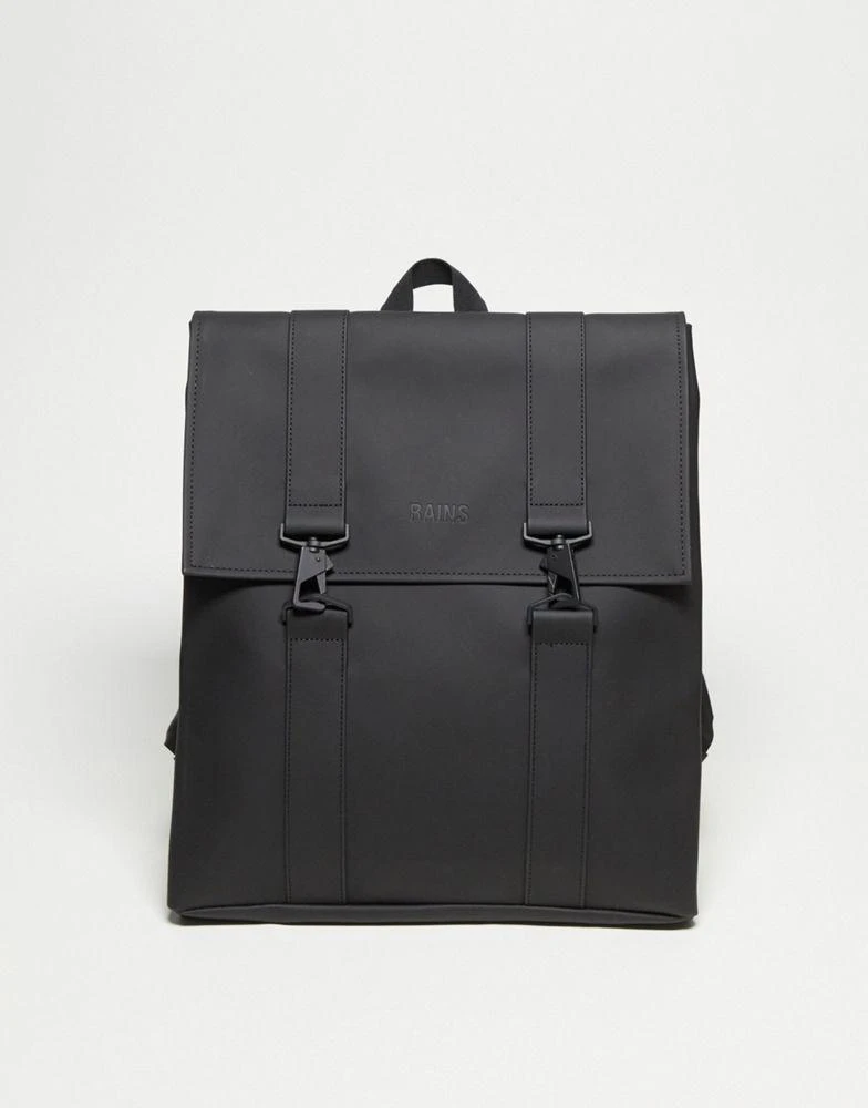 RAINS Rains 13300 MSN unisex waterproof large backpack in black 1