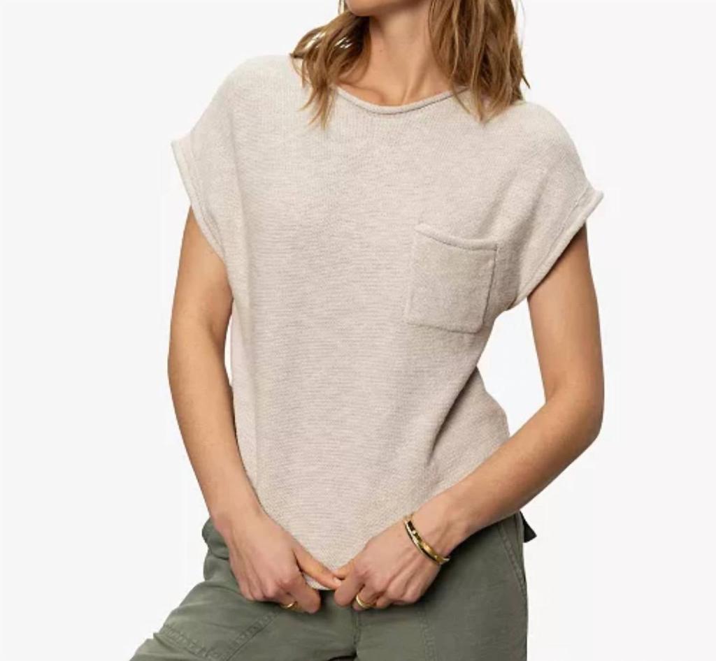 Easy Sweater Tee In Flax – On Sale Now with Up to 18% Off