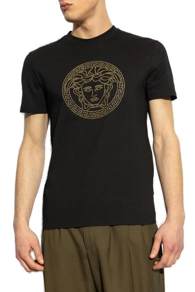Versace Versace Medusa Head Embellished Crewneck T-Shirt 2