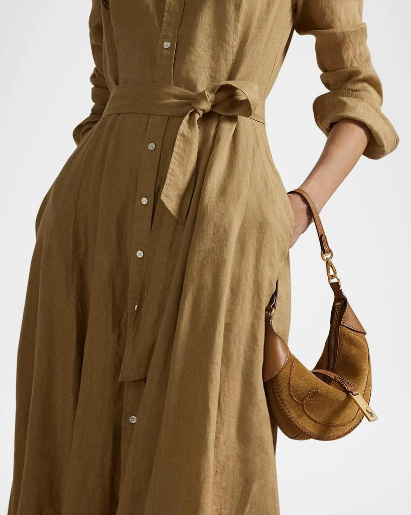 Ralph Lauren Belted Linen Shirtdress - Dresses & Skirts - BeyondStyle