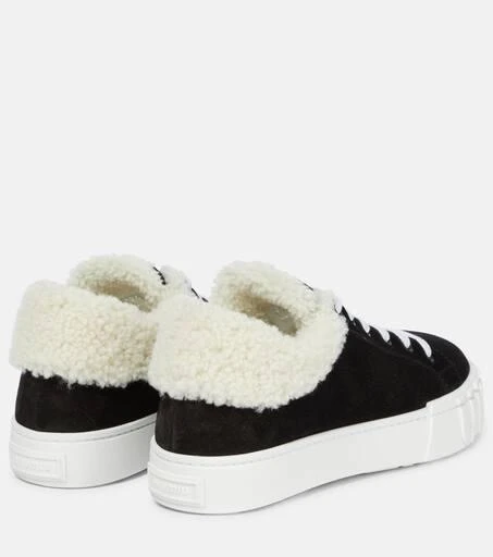 Miu Miu Shearling-lined suede sneakers 3