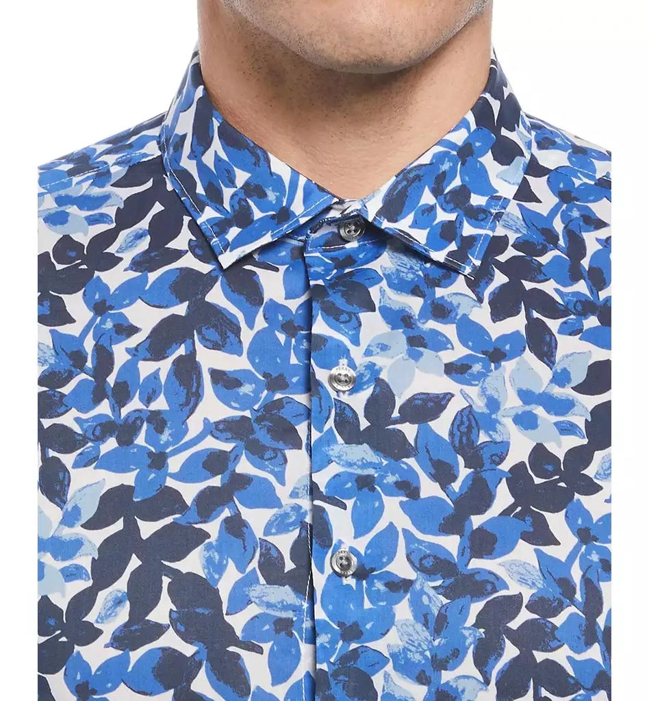 Perry Ellis Men's Floral Print Short-Sleeve Button-Front Cotton Shirt 3