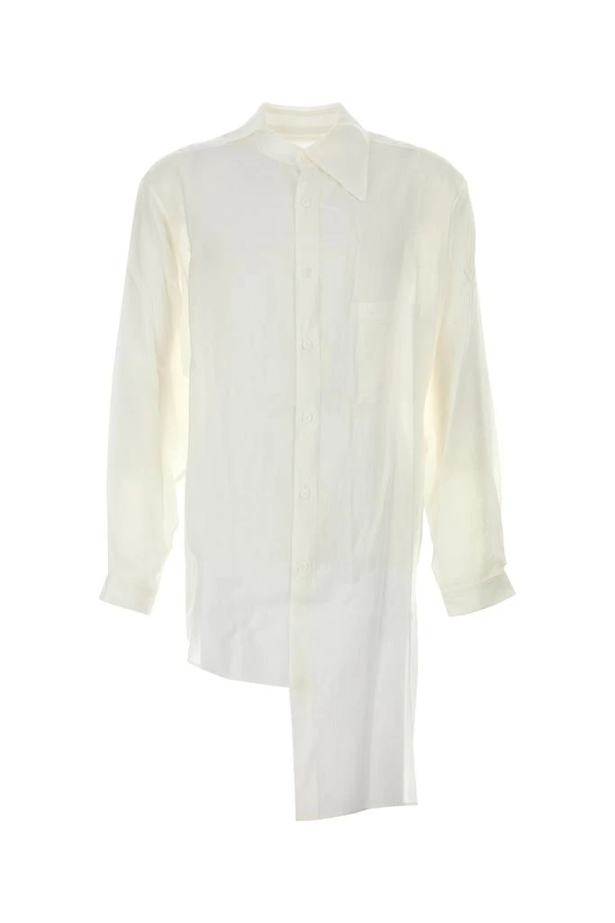 YOHJI YAMAMOTO White cellulose oversize shirt 1