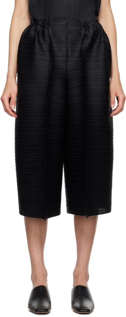 Pleats Please Black Thicker Bounce Trousers 1