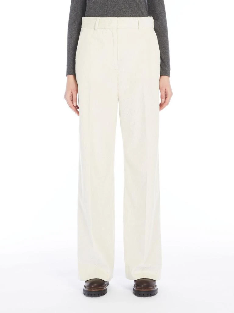 Weekend Max Mara Wide-leg velvet trousers 2