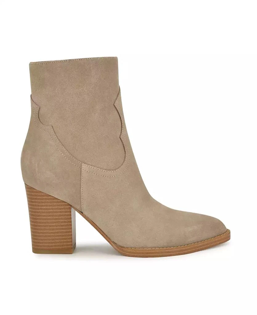 Nine West Women's Taytay Pointy Toe Block Heel Dress Booties 2