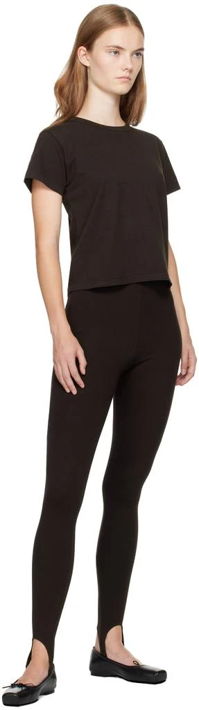 LESET Brown Rio Stirrup Leggings 4