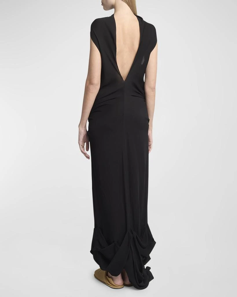 JW Anderson Twisted Drape Sleeveless Backless Maxi Dress 5
