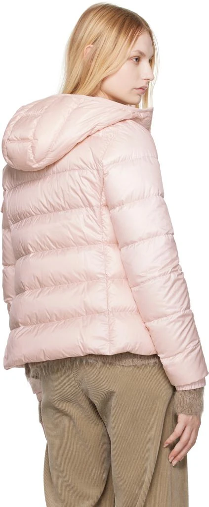 Moncler Pink Gles Hooded Short Down Jacket 3