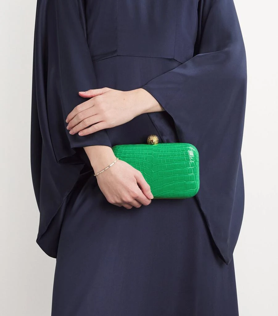 Ethan K Crocodile Leather Clutch Bag 5