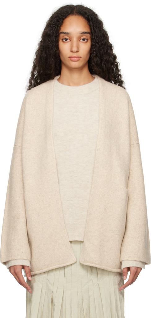 LAUREN MANOOGIAN Off-White Open Cardigan