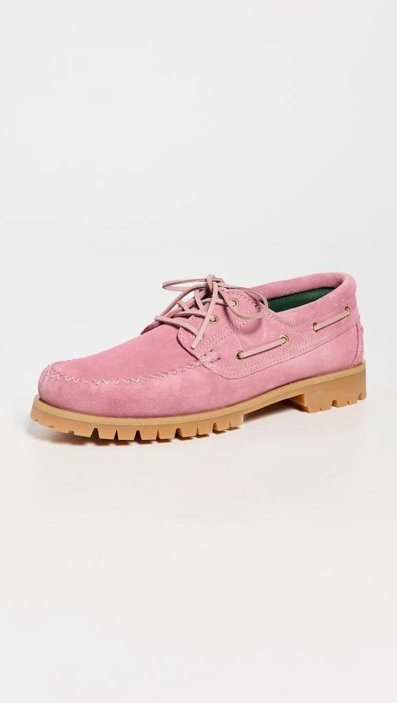 Vinnys Lug Sole Suede Boat Shoes 1