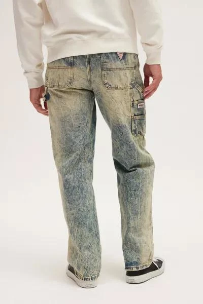 GUESS JEANS GUESS ORIGINALS Acid Wash Denim Carpenter Jean 2