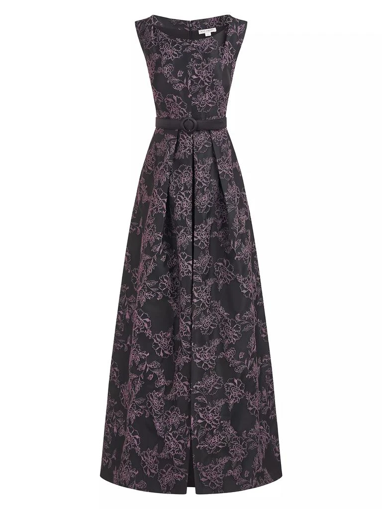 Kay Unger Everlee Floral Walk-Thru Jumpsuit 1