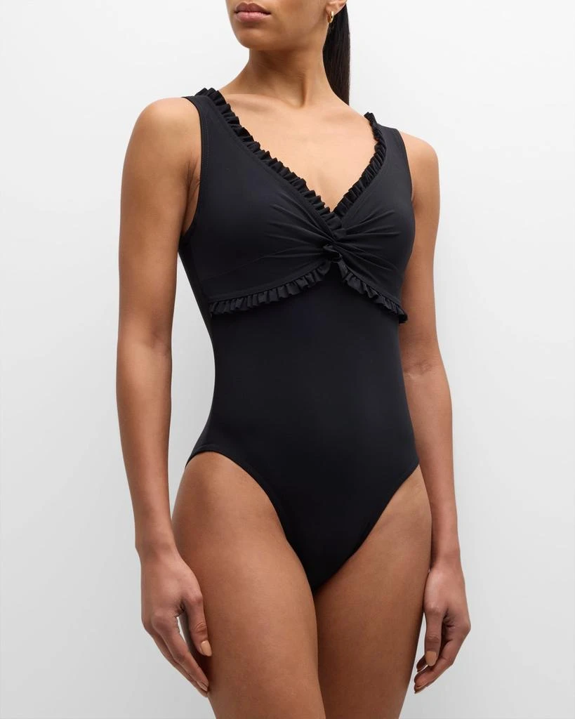 Karla Colletto Ruffle Twist Underwire One-Piece Swimsuit 2