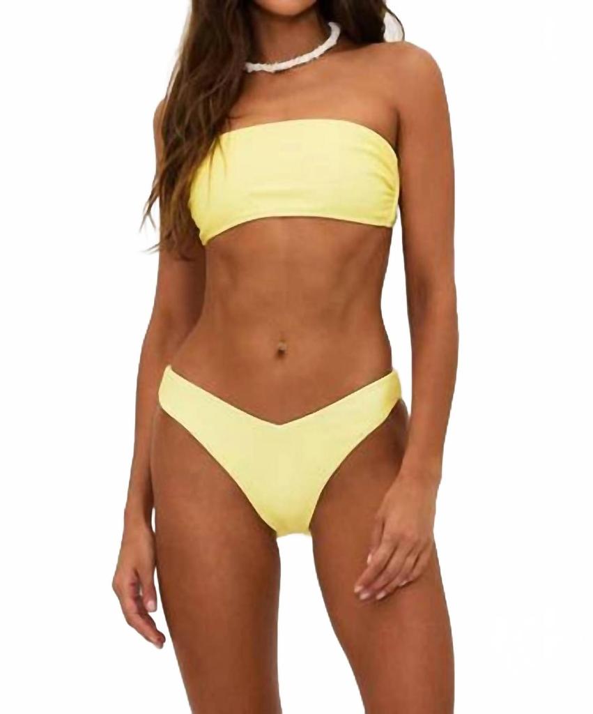 Beach Riot Kelsey Bikini Tube Top In Yellow