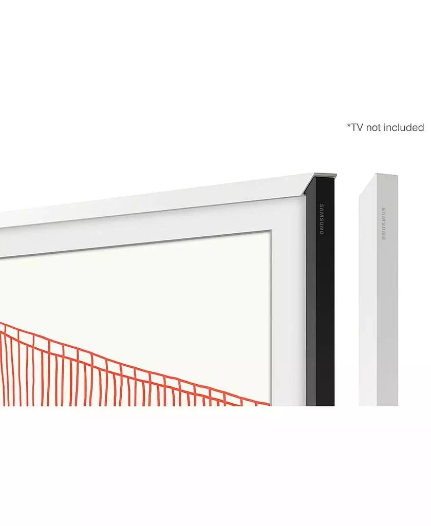 SAMSUNG 65" White The Frame Customizable TV Bezel 4