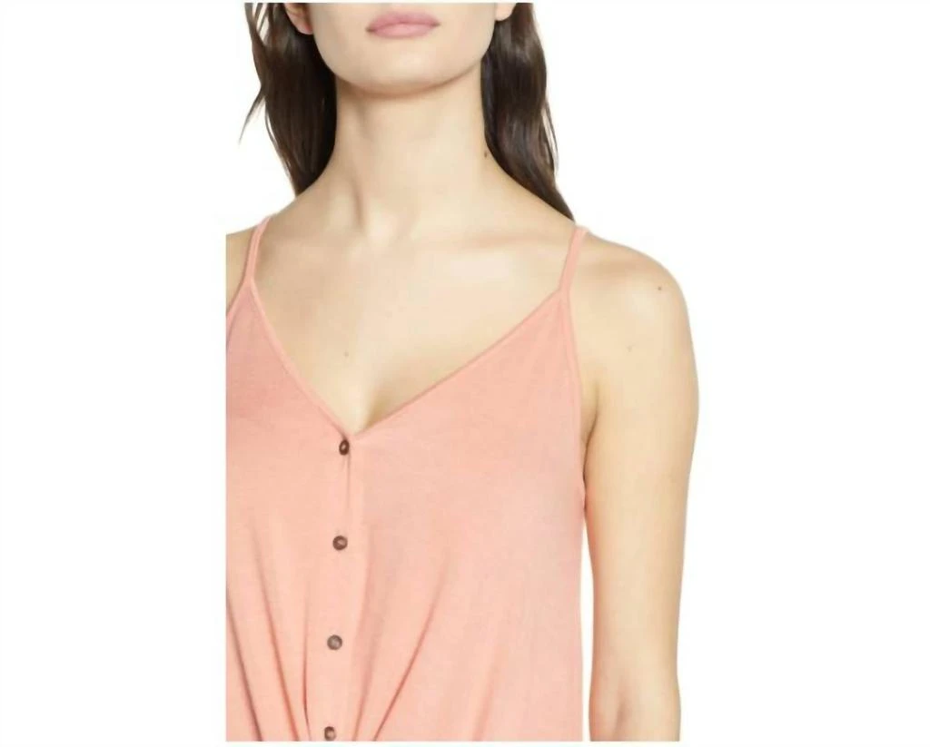 ALL IN FAVOR All In Favor - Twisted Button Front Draped Tank Top 4